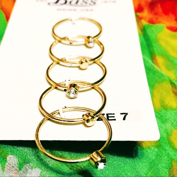 NIP FASHION STACKING RINGS GOLD - Picture 3 of 4